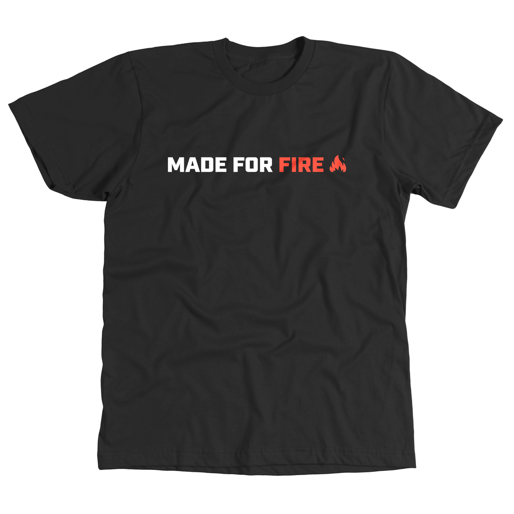 Made for Fire Black Tee